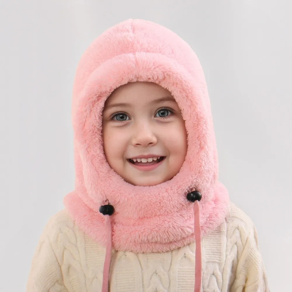 Windproof Polyester Balaclava Hat Scarf for Kids