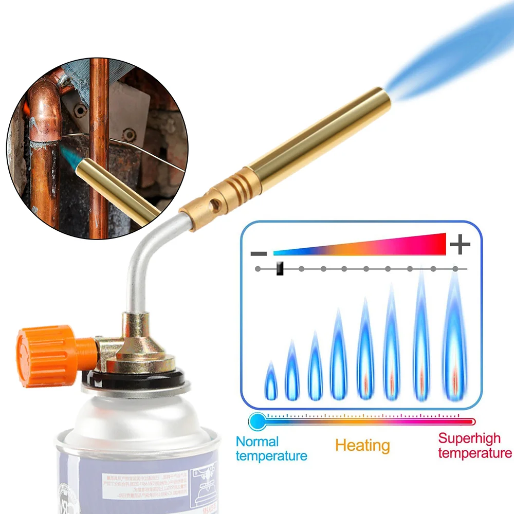 

Butane Burner Welding Gas Torch Flame Gun Brazing Flamethrower Outdoor Camping BBQ Portable Soldering Heat Gun