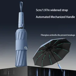 Reinforced Windproof UV Protection Sun Umbrella - Durable and Stylish for All Genders (Blue)