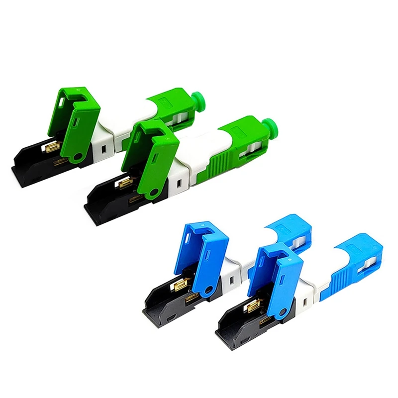 100PCS/Lot FTTH ESC250D Single-Mode Fiber Optic Quick Connector FTTH SM Optic Fast Connector