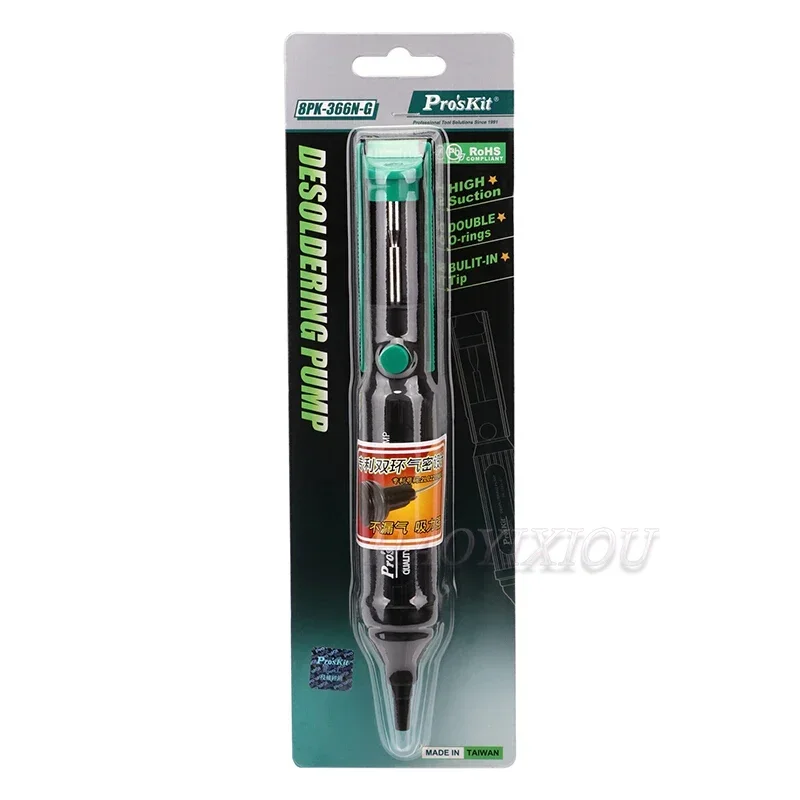 Pro'sKit 8PK-366N-G Pompe à Dessouder - Ventouse à Soudure, 30cm-Hg