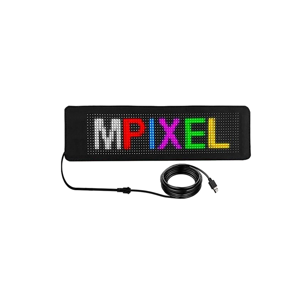 

Car RGB LED Sign Flexible Screen Flexible Car Display Flexible LED Panel APP Control Easy To Install