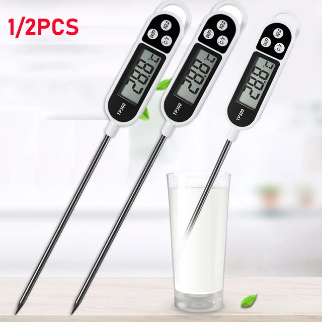 1/2pcs Digital Food Thermometer Probe Temperature Kitchen Cooking