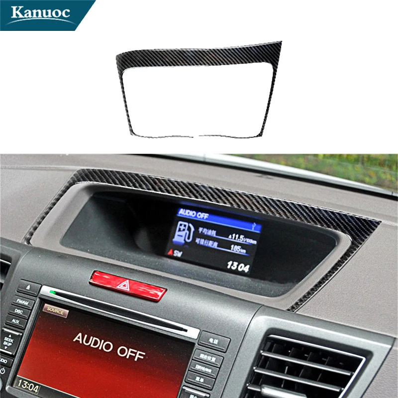 

Carbon Fiber Display Surround Frame Stickers For Honda CR-V CRV 2012 2013 2014 2015 2016 Car Interior Styling Accessories