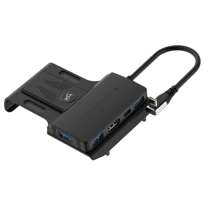 

4K@60Hz Desktop Portable 5-in-1 USB C For SteamDeck Stand Base Docking Station Dropship