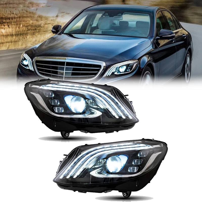 

Car Lights for Mercedes Benz C Class W205 2015-2018 LED Headlight Assembly Plug &Play Dynamic Signal Lamp Dual Projector Lens