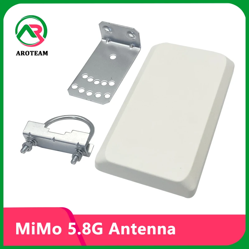 

Dual Polarization 5.8G Directional MiMo Panel Antenna High Gain 14dbi Outdoor Waterproof Aerial With 2*N female For Signal Boost