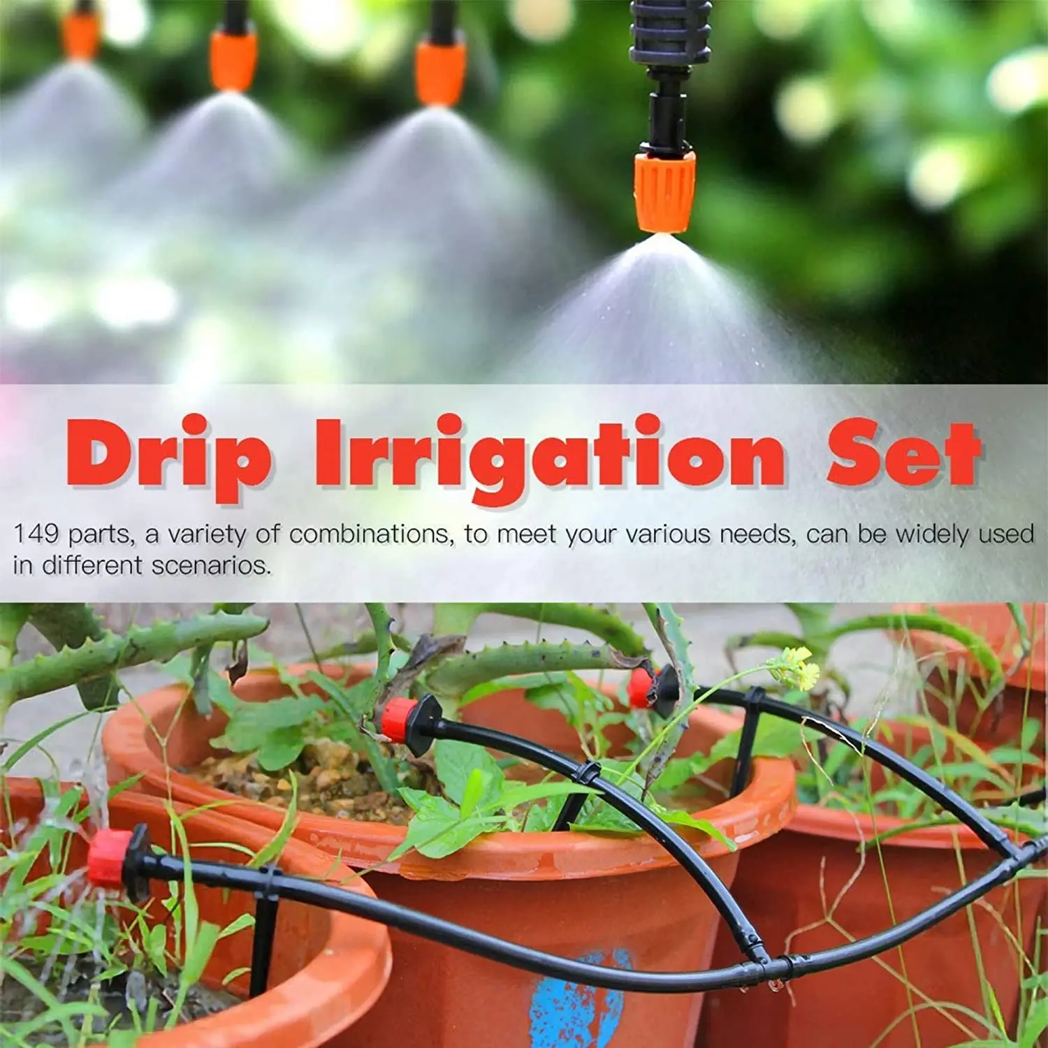 Irrigation System Garden Saving Water Automatic Micro Drip Greenhouse Irrigation Spray Watering Kits Garden Tool Saveing Water