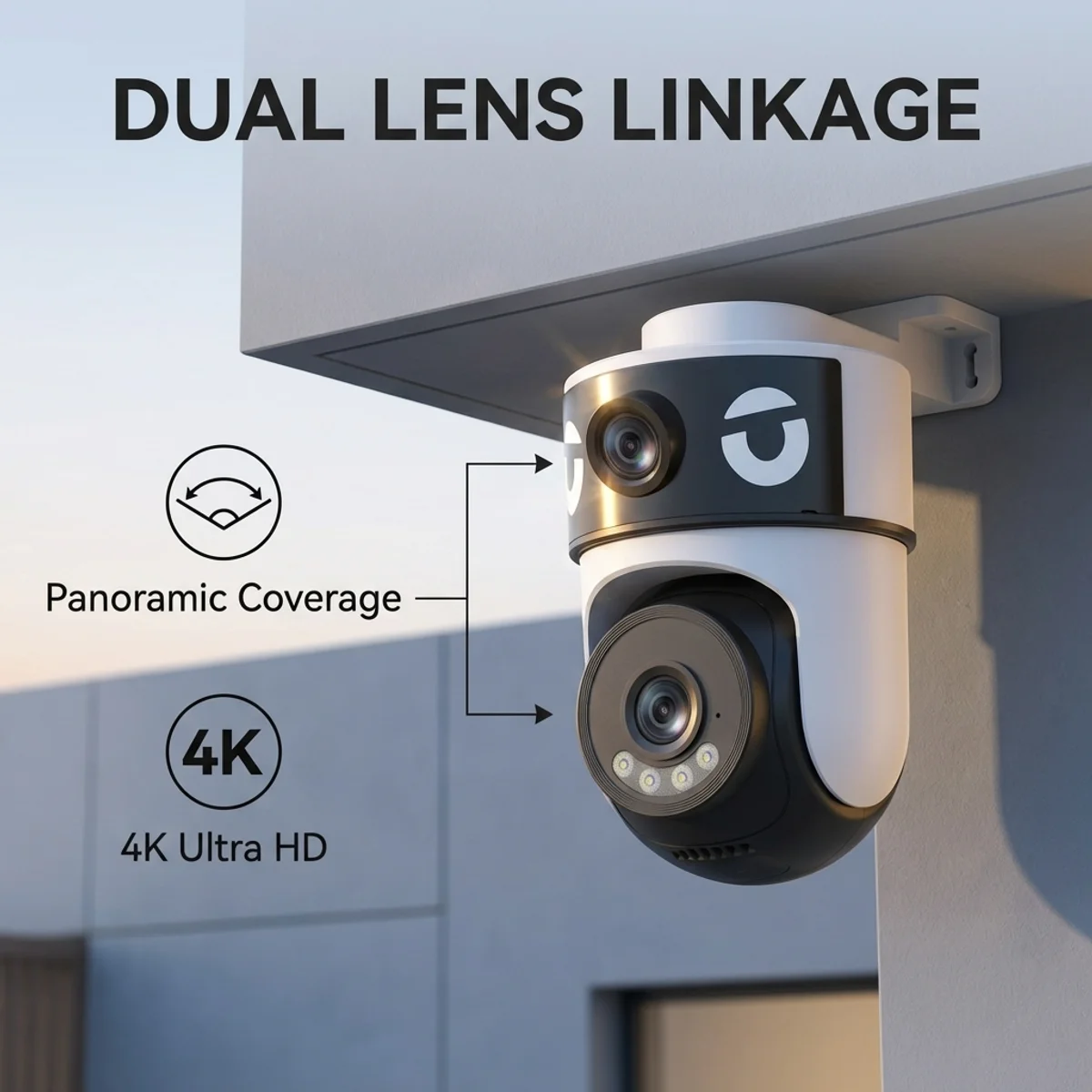 OKAM PRO APP Dual-Lens Camera 5G Wi-Fi IP Camera HD 10MP PTZ Color Night Vision Two-Way Intercom Motion Tracking AI Smart Camera 2