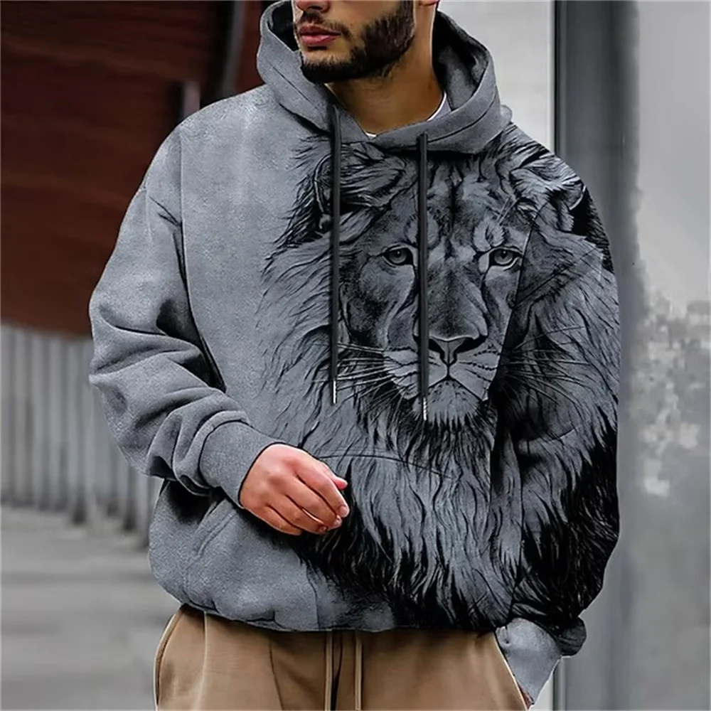 thumbnail image 1 of Sudadera con capucha divertida para hombre con estampado 3D de Divine Beast Green Dragon, estilo neutro, informal, de talla grande, 1 of 5