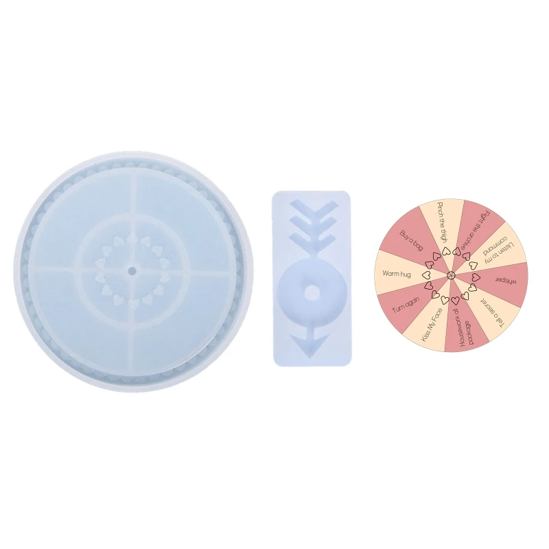 

N58F Epoxy Resin Mold Tool Turntable Molds with Sticker Children DIY Making