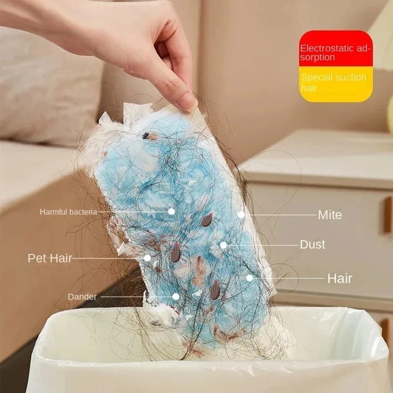Duster Refills 30 Pieces Disposable Compatible for Swiffer Easy To Use Blue