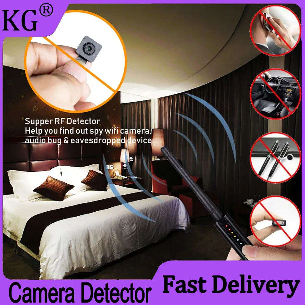 

Hand Held Anti Spy Detector Bug Mini Audio SPY-Camera GSM Finder GPS Signal Lens RF Locator Tracker Detect security-protection