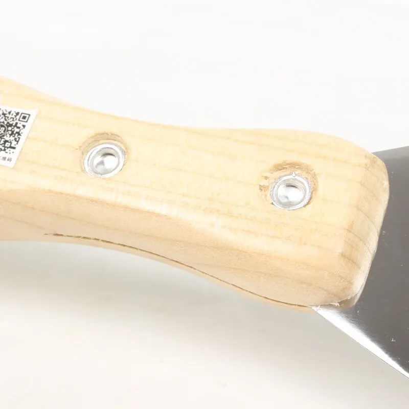 1-6 Inch Stainless Steel Putty Knife Wood Handle Scraper Paint Knife Decoration Wall Scraper Paint Tool 1PCS