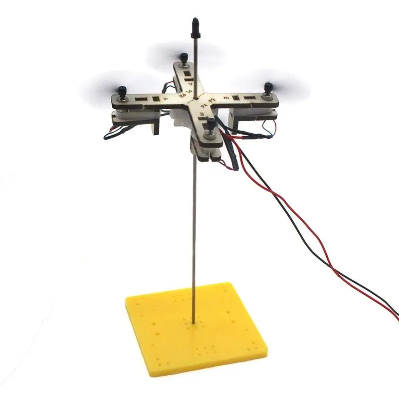 Kit Drone Jouet Enfant Bois DIY - Expérience Scientifique Vol