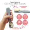 4pcs silicone baby food spoon, training spoon for babies over 6 months old, easy-to-grip tableware, Christmas gift 2