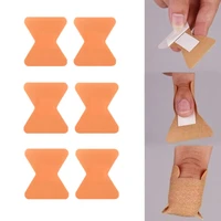 50pcs/set PE Fingertip Dressing Band Aid for First Aid Wound Plaster Breathable Adhesive Bandages Patch Strips 45*51mm 1