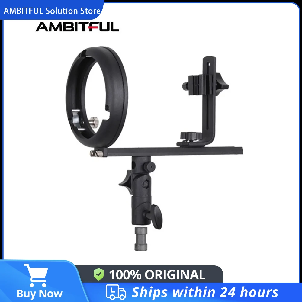 New Pro Speedlite T Bracket Bowens S Mount Fit Strobist Hot Shoe Mount Adapter Flash