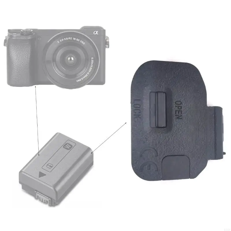 Replacement Battery Door Cover For Sony A7 II, A7S II, A7R II Cameras (ILCE-7M2, ILCE-7SM2, ILCE-7RM2)
