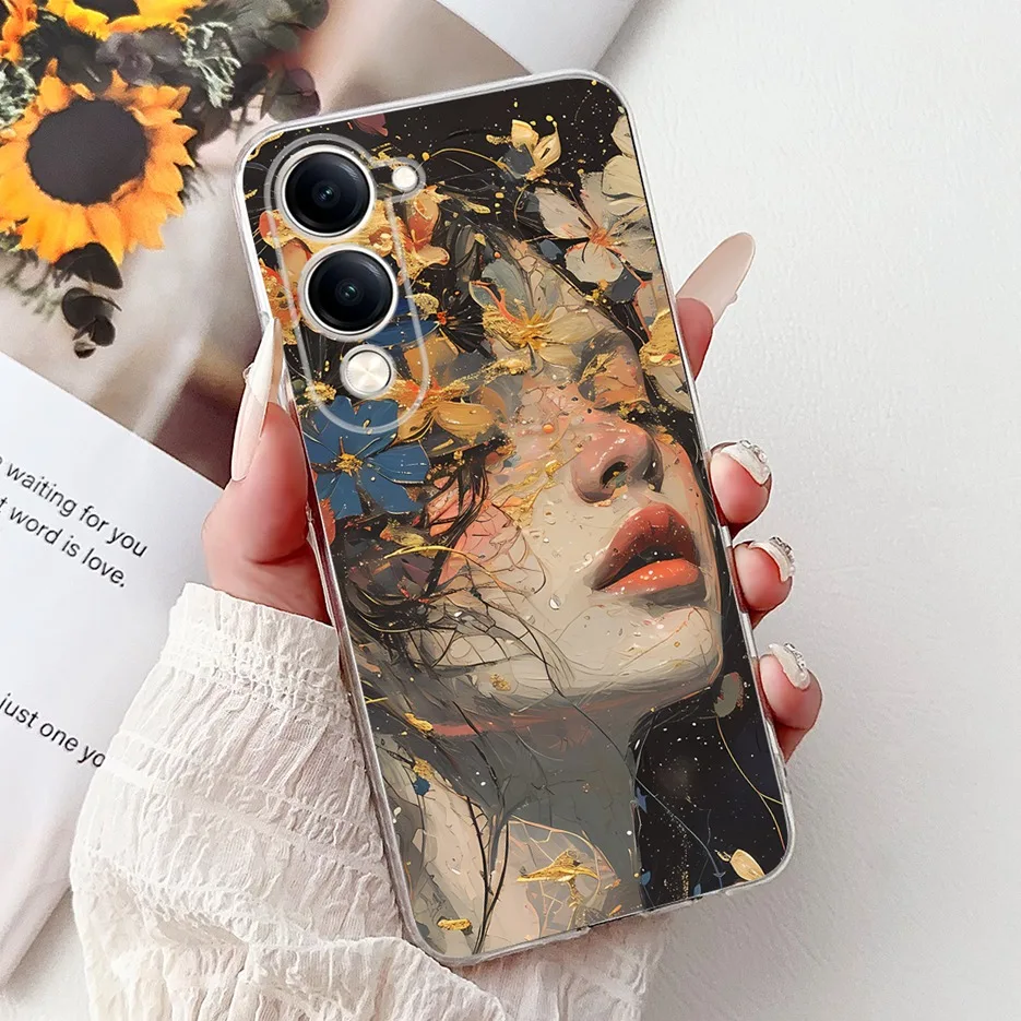 Cute Cat White Lion King Painted Soft Slim Phone Case