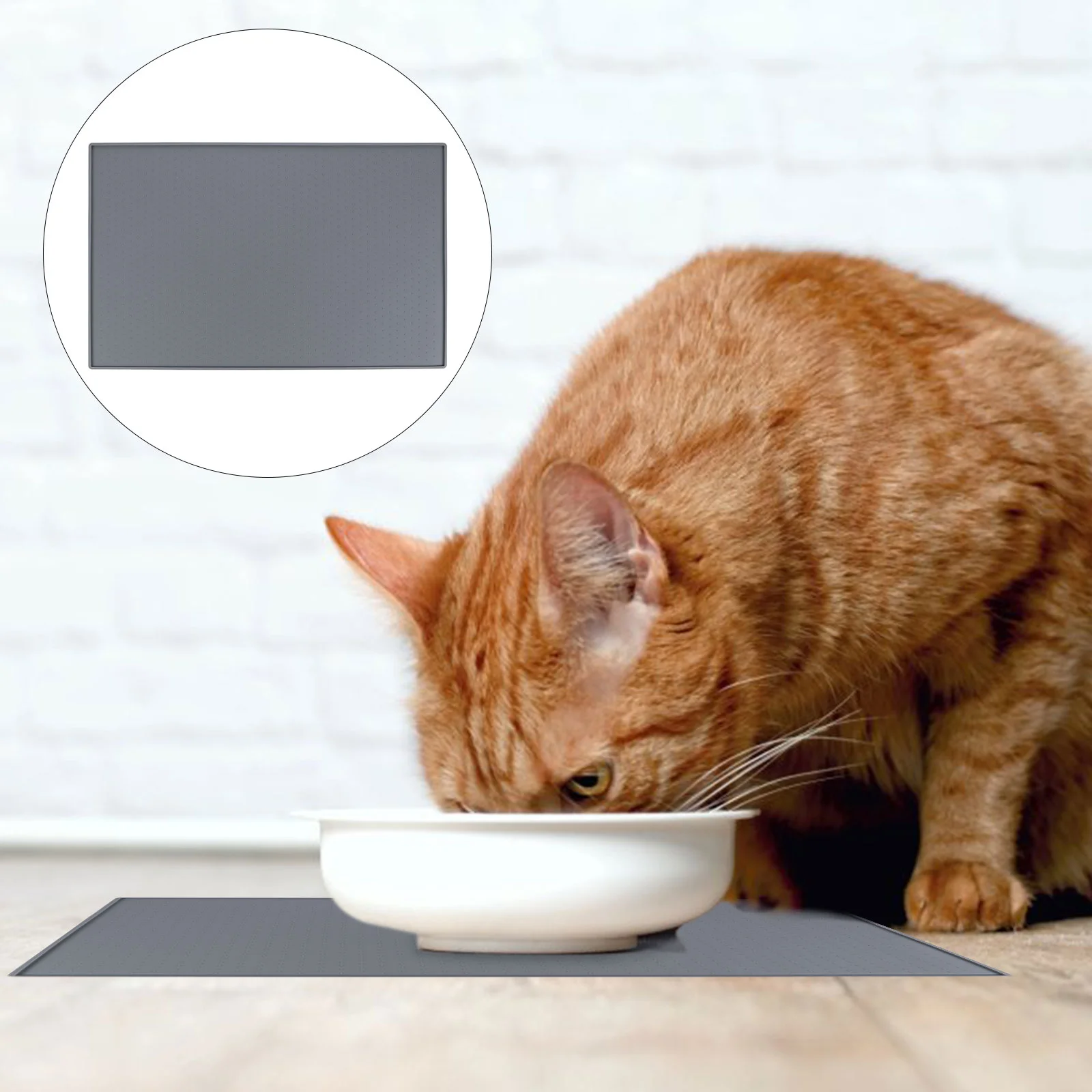 

Silicone Bowl Mat Waterproof Non-skid Pet Food Mat Pet Supplies Feeding Mat