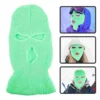 Ski Mask for Men Three Hole Wool Hat Knitted Full Face Windproof Riding Warm Cover White 3-hole Man 4