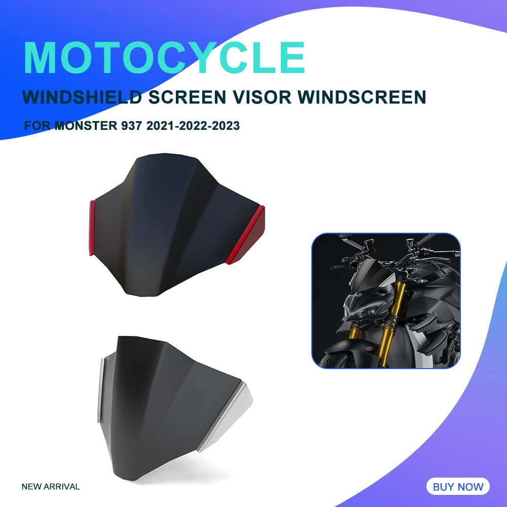 

Ветрозащитный Козырек переднего лобового стекла для Ducati Monster 937 2021 2022 2023