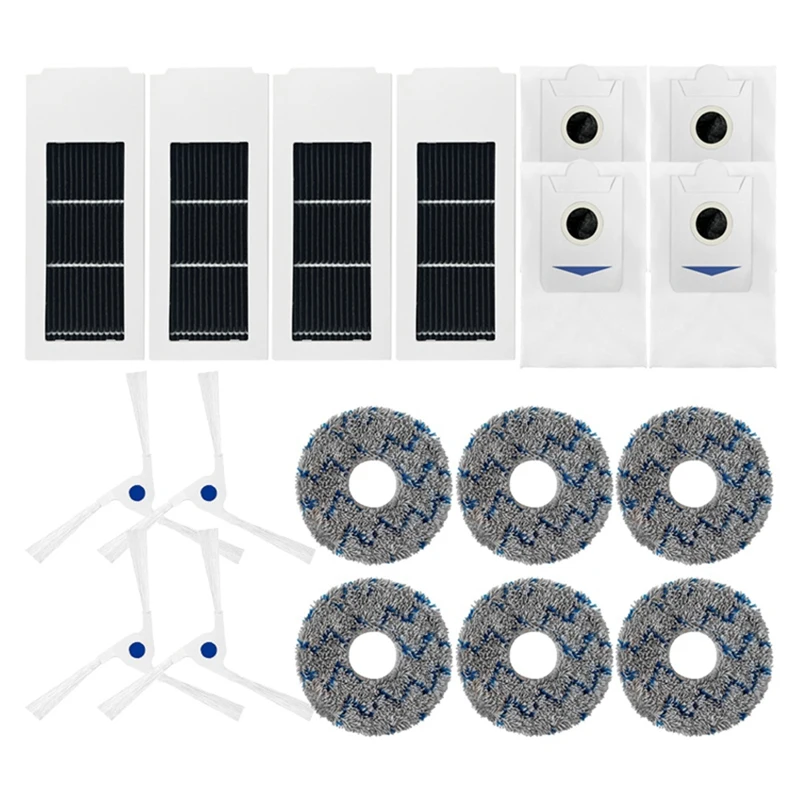 

For Ecovacs Debot X2, X2 Omni, X2 Pro Replacement Spare Parts Accessories Parts Side Brush Hepa Filter Mop Cloth Dust Bag
