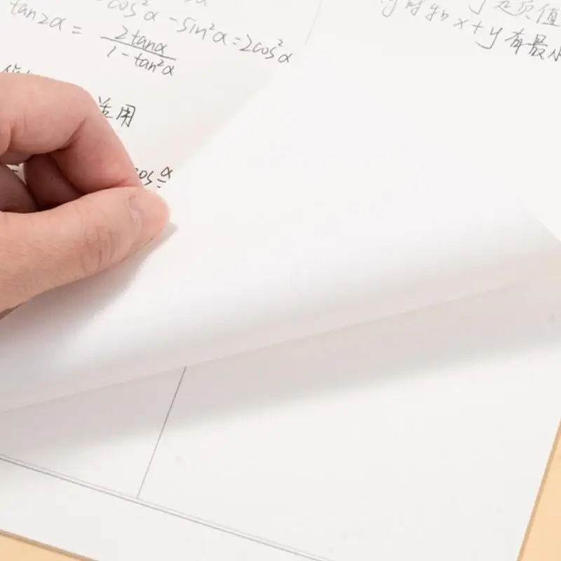 3 개 PCS 수학 숙제 용지를 쉽게 쓰기 쉬운 종이 문자 종이 D2RC