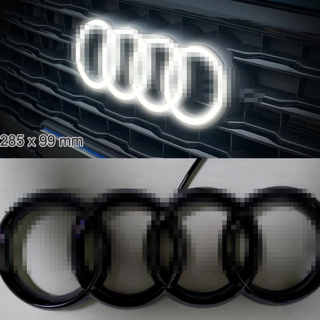 Logo Audi Lumineux Led Noir Avant Arrière