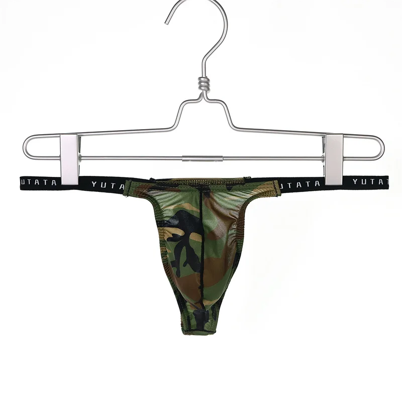 Men's Fashion Thongs G-string T-back Micro Thong Briefs Underwear Convex Pouch Brief Underwear Men Stretch Breathable Briefs
