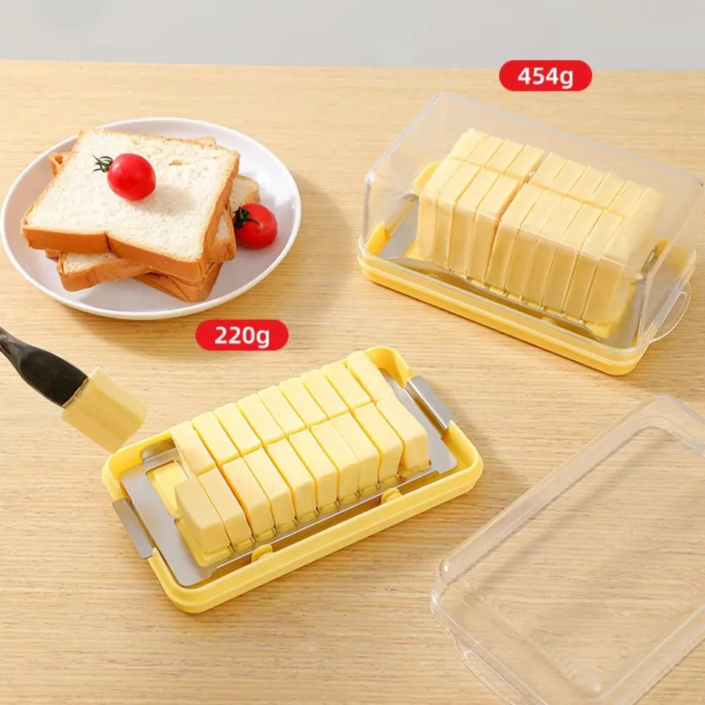 Butter Cheese Cutter Storage Box with Lid Household Kitchen Baking Food Butter Refrigerator Fresh Keeper Container Baking Tool