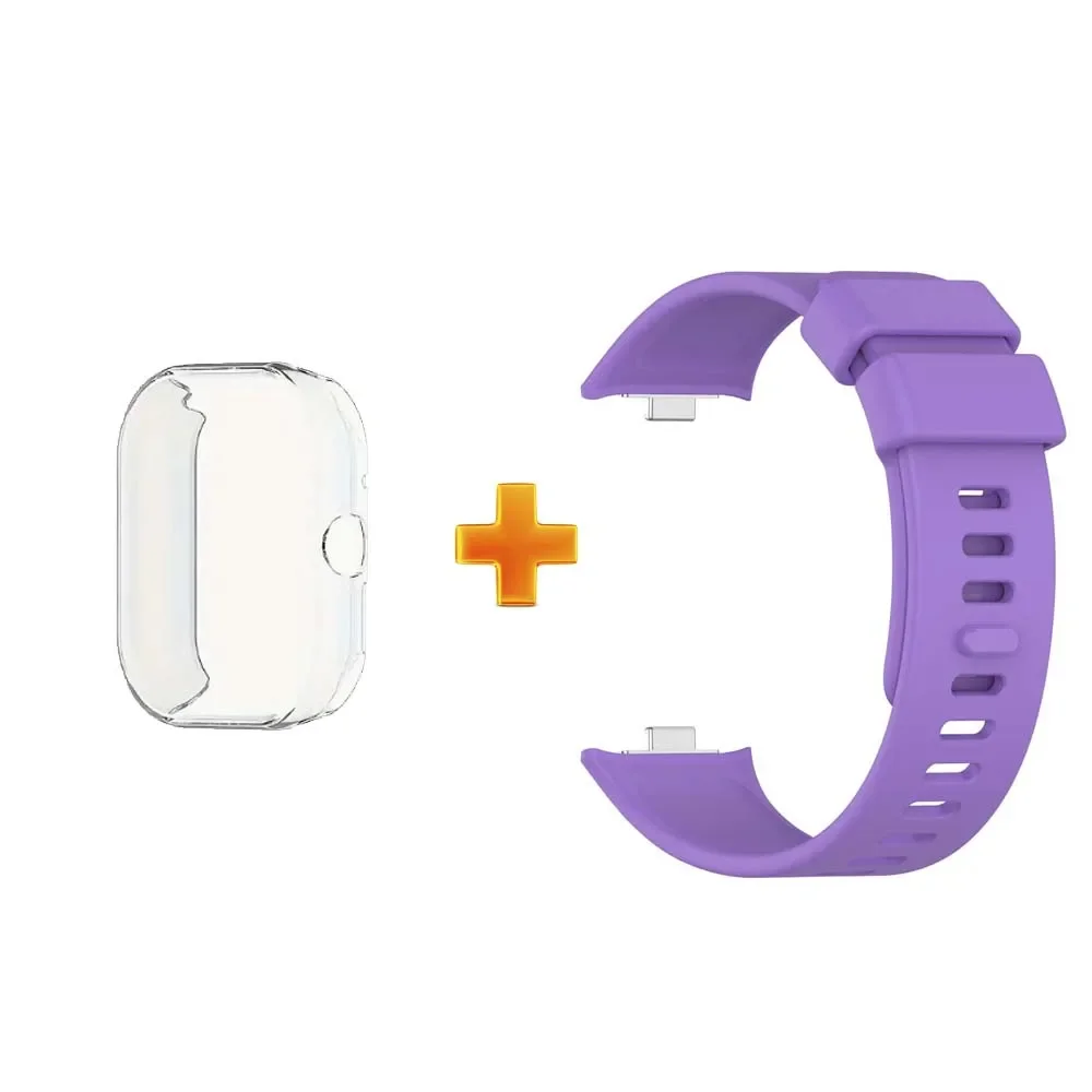 Silicone Strap & TPU Protective Case Set - Transparent Soft Watchband & Shockproof Cover Accessories