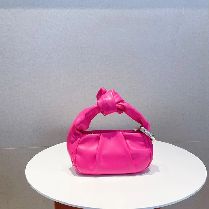 

Pleated PU Leather Chain Shoulder Underarm Clutch Purse Fashion All-match Hand-held Messenger Hand Bags for Women Small Purse