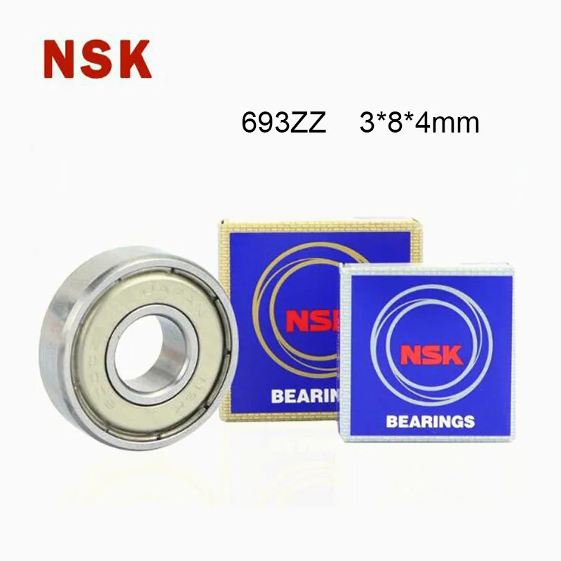 Japan NSK 693ZZ Bearing 3*8*4 mm Computer Fan Ball Bearings 693ZZ ABEC