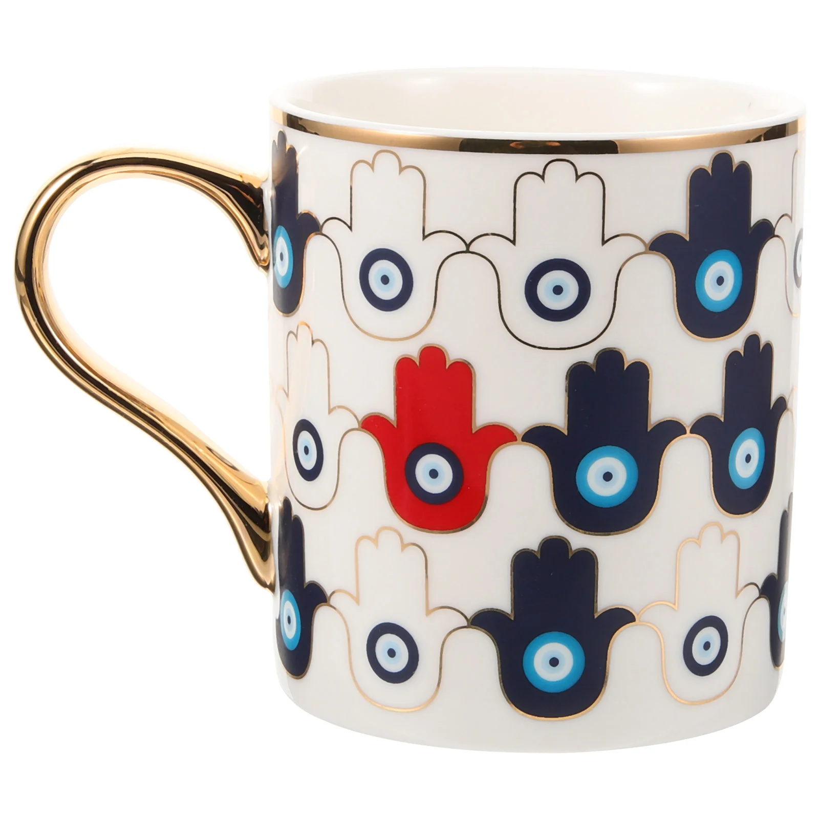 

Ceramic Cup Evil Eye Hand-painted Espresso Coffee Cup Water Cup Beverage Cup
