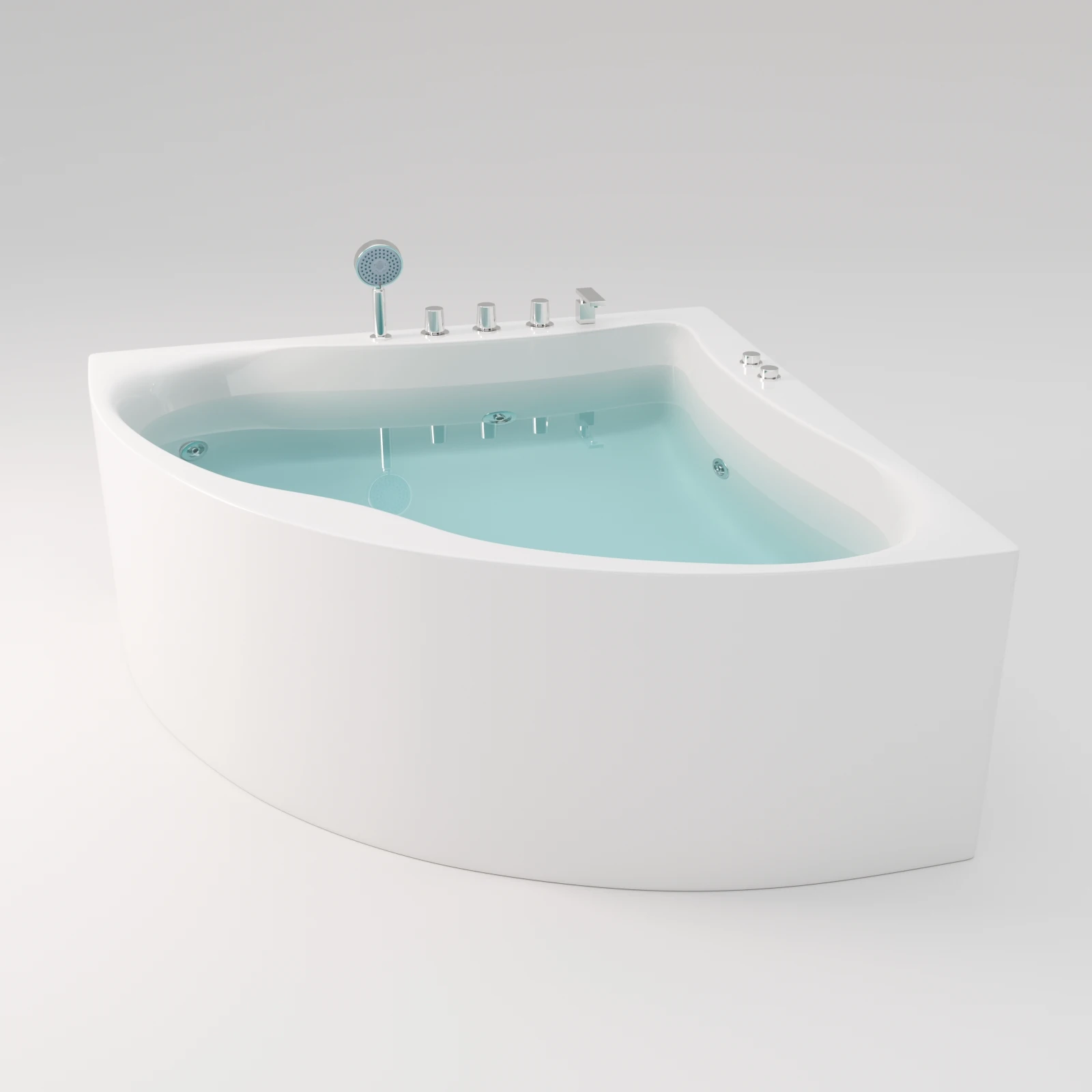 Enjoyable And Relaxed Acrylic Whirlpool Massage Bathtub