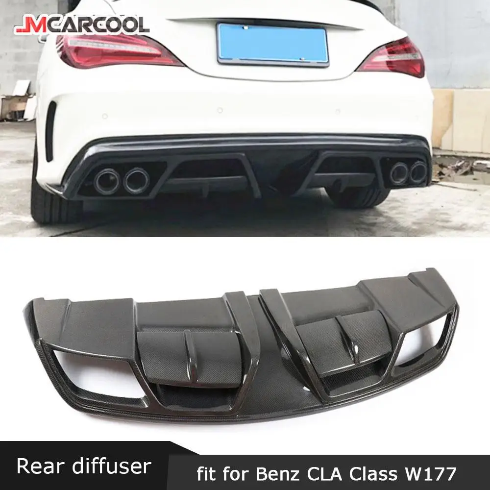 Carbon Fiber Rear Diffuser Frp Bumper Cover For Mercedes Cla Class Benz