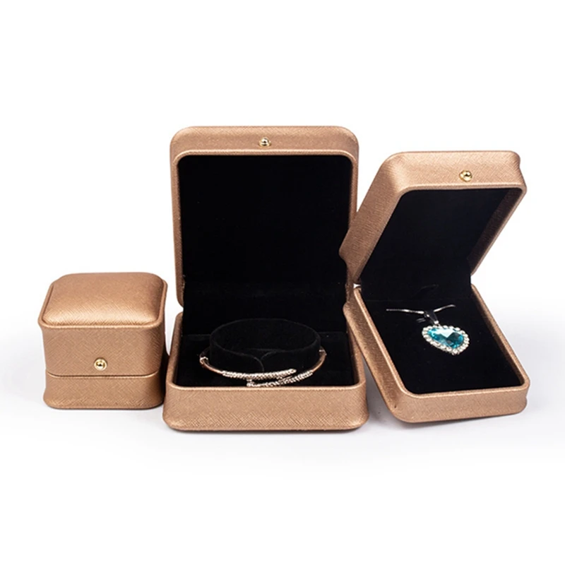 

Factory Price Jewelry Holiday Gift for Lady 3 Colors Bracelet Necklace Packaging Box