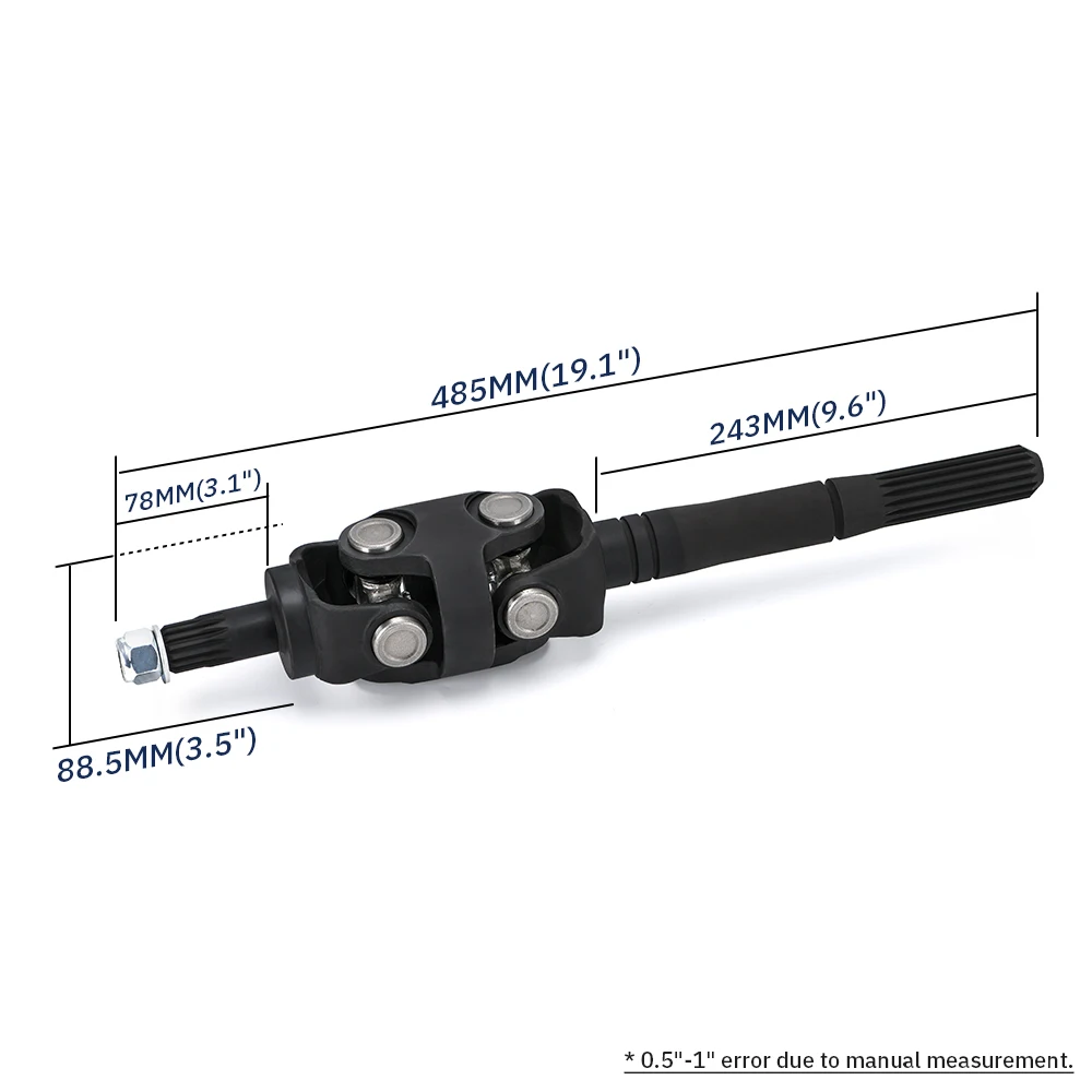 Jr 814819a2 Complete Universal U-joint Assembly Yoke 9-9/ 16”for 