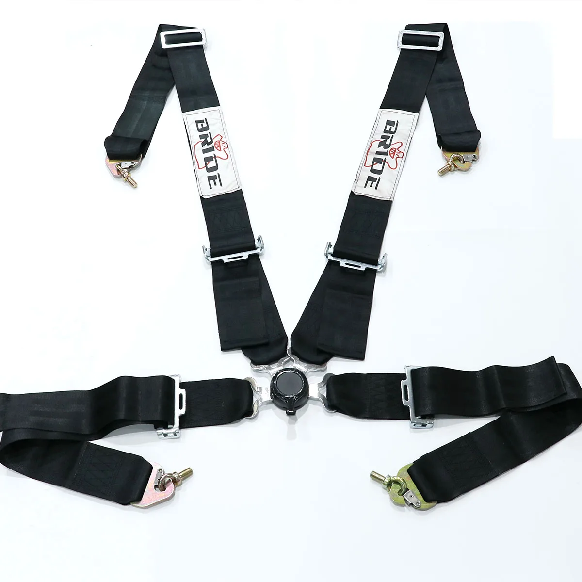 Universal 3 zoll 4 punkt BRAUT Schwarz Racing Seat Belt Harness Camlock  Schulter Schnellverschluss Verriegelung - AliExpress