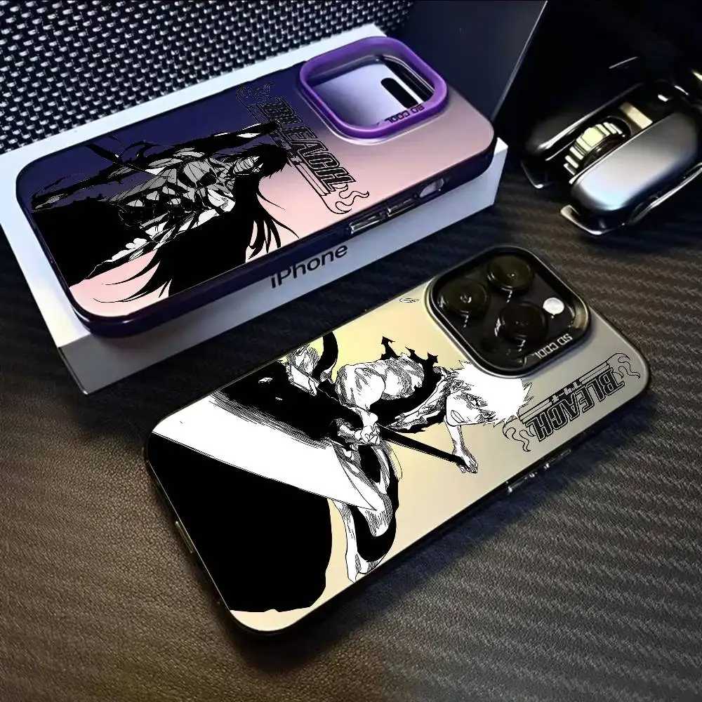 Anime-Inspired Kurosaki Multicolor Matte Metallic Aurora Phone Case