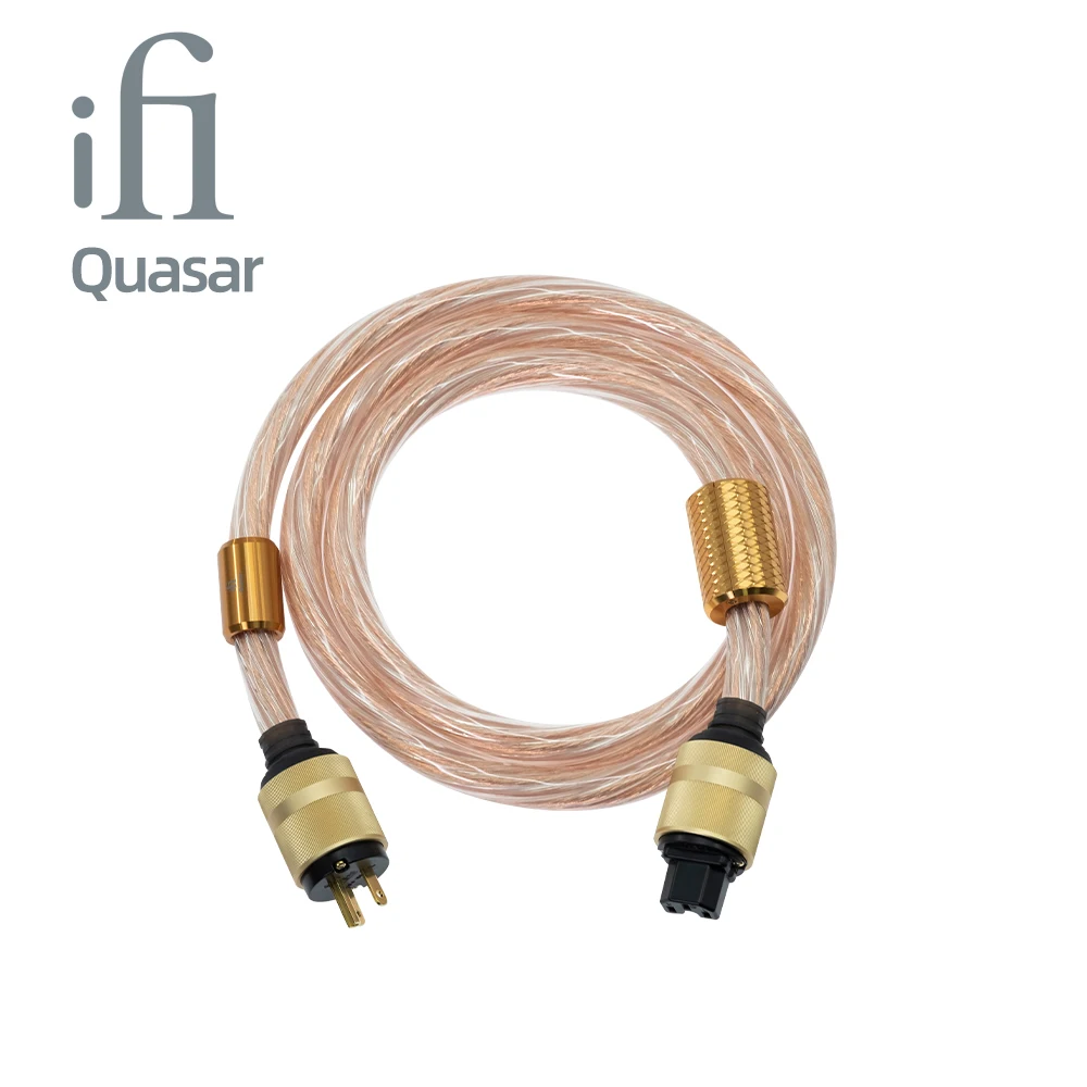 iFi Quasa/Supaquasa 1.8m HiFi Audio Active Filtered Power Cable Geometric Pure Copper Balance Line Double annular helix