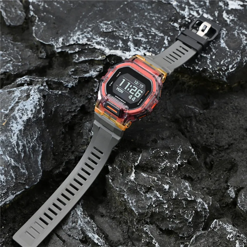 Waterproof TPU Rubber Sport Watch Strap - Durable Replacement Band