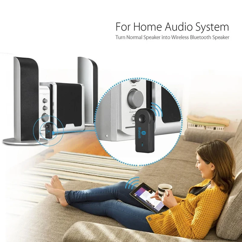 2 in 1 Wireless Bluetooth 5.0 Receiver Transmitter Adapter 3.5mm Jack for Car Music Audio Aux A2dp Headphone Reciever Handsfree