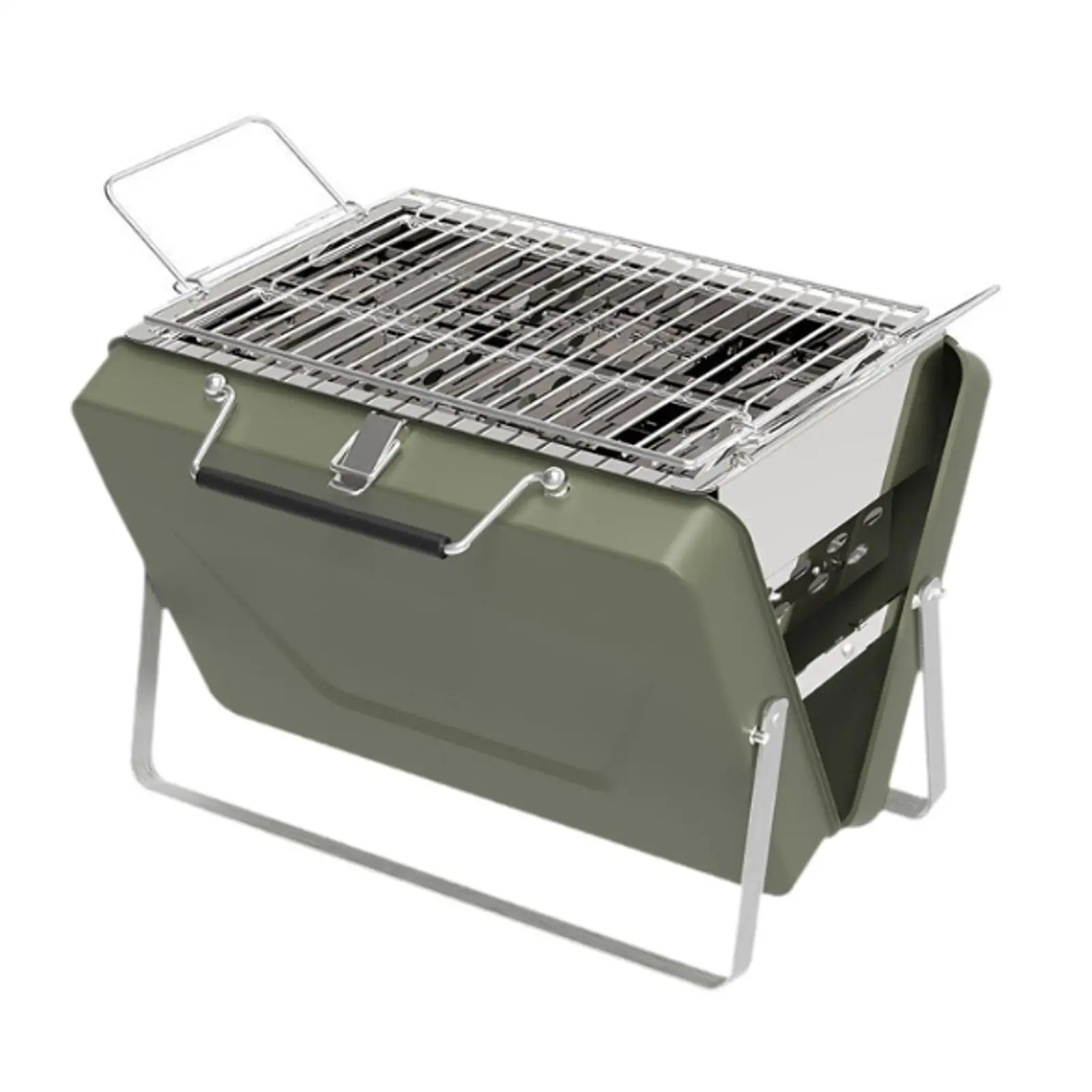 BBQ Grill Portable Mini Simple to Use Steady Small Medium Large Tailgating for Campfire Cooking Backyard Picnic Camping Domestic