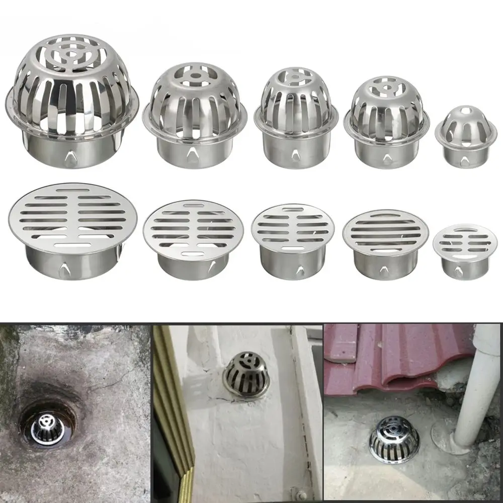 

Useful Round Anti-blocking Roof Floor Drain Rain Pipe Cap Balcony Drainage Cover Drainage Plumbing Fitting