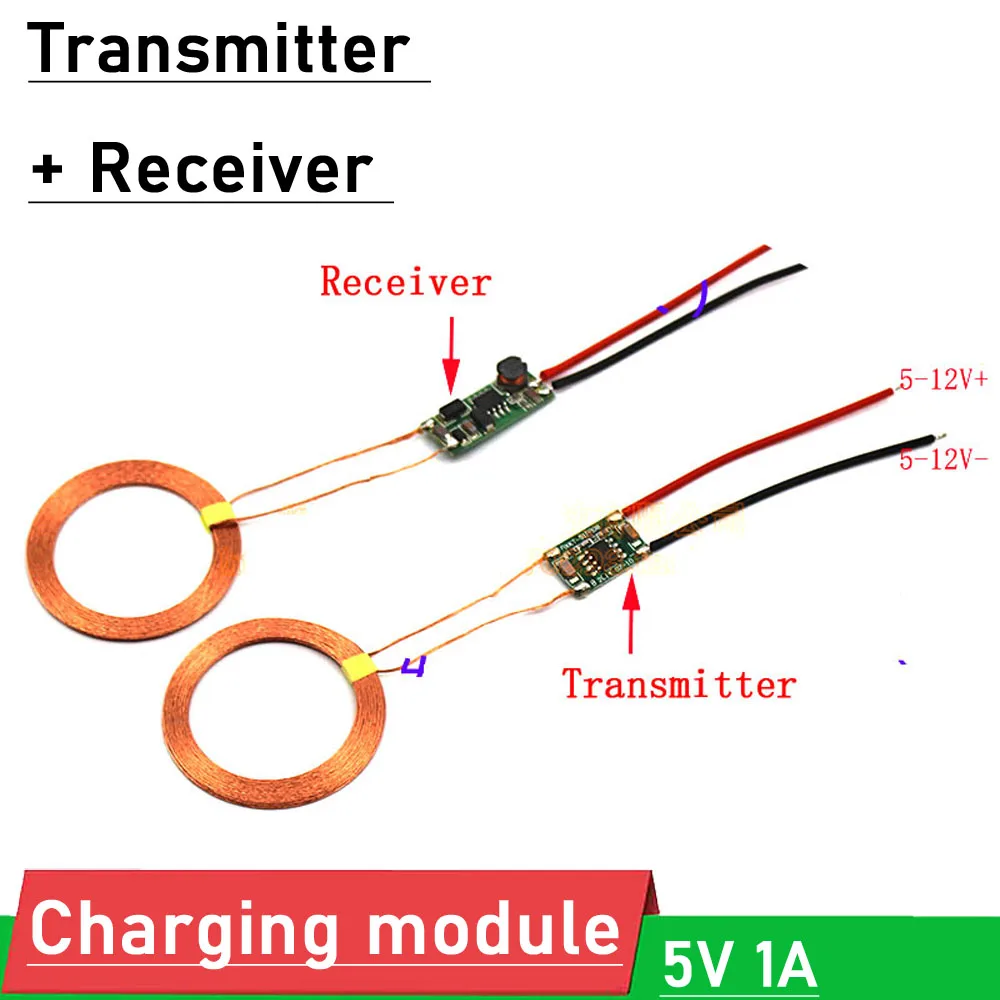 

Беспроводной зарядный модуль постоянного тока 5 в 1 а источник питания CoilMagnetic индукционное зарядное устройство 12 В DIY элементы P Ahone передатчик + приемная плата
