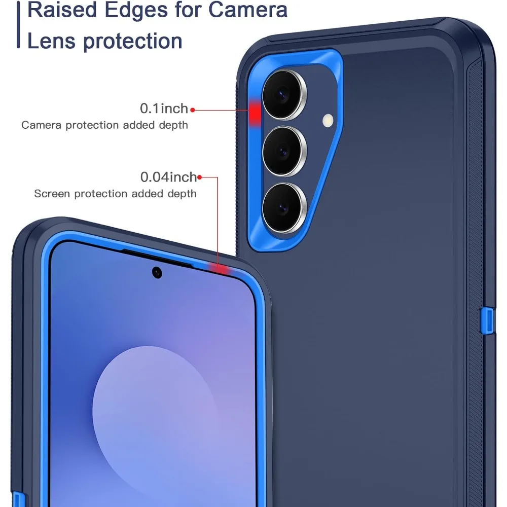 Heavy Duty 3-Layer Armor Protection Phone Case with Matte Impact Resistance