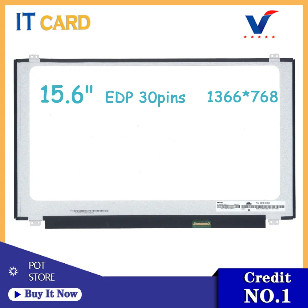 

15.6'' Slim Laptop LCD Screen For Acer Aspire V5-571 V5-531 V3-572G E1-570G V5-573 E1-522 Display matrix EDP 30pins HD 1366x768